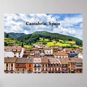 Poster photographie de paysage de Cantabrie, Espagne