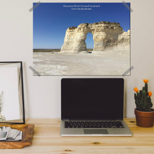 Poster Photographie de paysage Monument Rocks Kansas