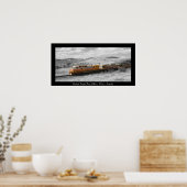 Poster Photographie d'éclaboussure couleur - Train de fre (Cuisine)