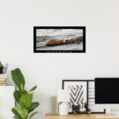 Poster Photographie d'éclaboussure couleur - Train de fre (Bureau à domicile)