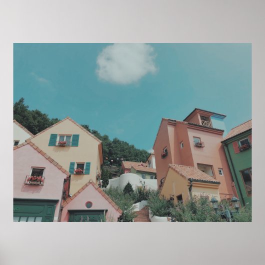 POSTER PHOTOGRAPHIE DES MAISONS EN BÉTON (Devant)