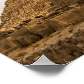Poster Photographie des pyramides de Gizeh (Coin)