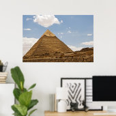 Poster Photographie des pyramides de Gizeh (Bureau à domicile)