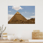 Poster Photographie des pyramides de Gizeh (Cuisine)