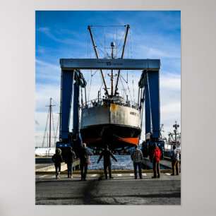 Poster Photographie du chantier naval de Port Townsend