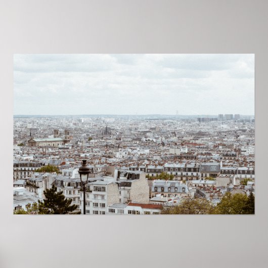 Poster Photographie du ciel de Paris (Devant)