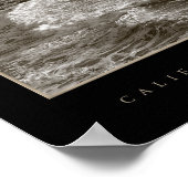 Poster Photographie du littoral californien (Coin)