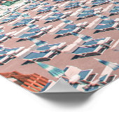 Poster Photographie du pastel de la côte d'Amalfi (Coin)