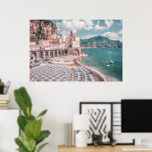 Poster Photographie du pastel de la côte d'Amalfi (Bureau à domicile)