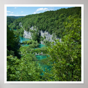 Poster Photographie du paysage des lacs Plitvice en Croat