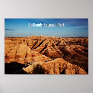 Poster Photographie du paysage du parc national Badlands