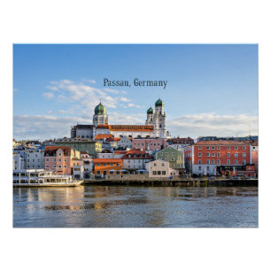 Poster Photographie du paysage urbain de Passau, Allemagn