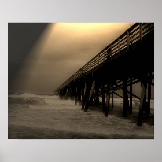 Poster Photographie du quai de Flagler Beach (Devant)