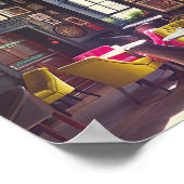 Poster Photographie d'une boutique de café de petit café (Coin)