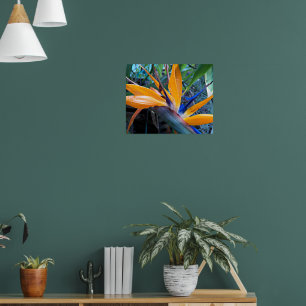 Poster Photographie florale de grue tropicale