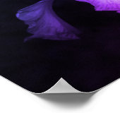 Poster Photographie florale d'iris violet (Coin)