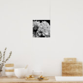 Poster Photographie florale noir et blanc Hydrangea Impri (Cuisine)