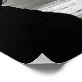 Poster Photographie nature noir et blanc (Coin)