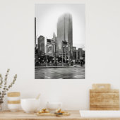 Poster Photographie noir et blanc Chicago USA FLAG (Cuisine)