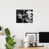 Poster Photographie noir et blanc de la libellule de Skim (Bureau à domicile)