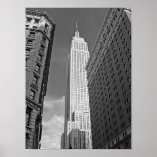 Poster Photographie noire et blanche d'Empire State