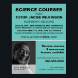 Poster Photographie personnalisée, Cours de sciences Adve<br><div class="desc">Photographie Personnalisée,  Cours De Sciences Poster Publicitaire Par Le Magasin Carte de visite.</div>