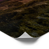 Poster Photographie pittoresque - Uluru au coucher du sol (Coin)