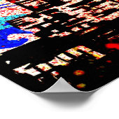 Poster Photographie pop art moderne "Music City" (Coin)