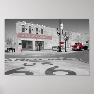 Poster Photographie rouge d'éclaboussure de Winslow