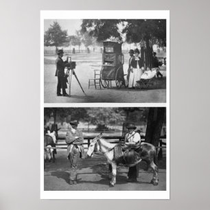 Poster Photographie sur le terrain communal et la