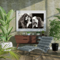 Photographie vintage de nonnes fumant