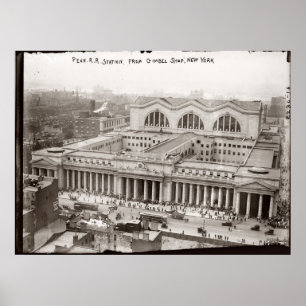 Poster Photographie Vintage de Penn Station (1910)