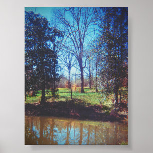 Poster Photographie vintage du lac Daffodil