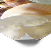 Poster Photographies d'art Blue Sea Glass Plage côtière A (Coin)