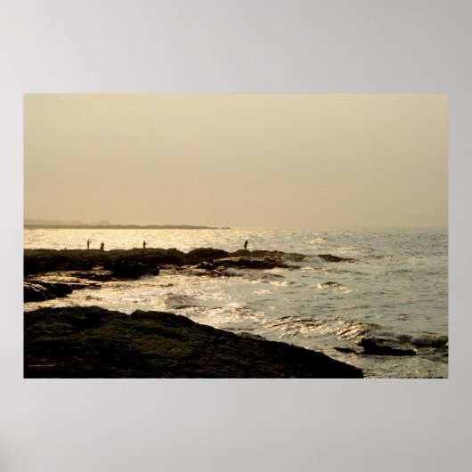 Poster photographique des pêcheurs de Newport (Devant)