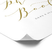 Poster Photomaton à Fleurs Blanches et Feuillage Aquarell (Coin)