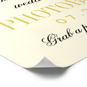 Poster Photomaton à l'ancienne Mariage Or (Coin)