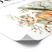 Poster Photomaton Automne Bébé Citrouille Fête Prénatale (Coin)