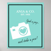 Poster Photomaton de mariage Accessoires de selfie Pannea (Devant)