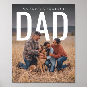 Poster PhotoPop Meilleur Papa du Monde