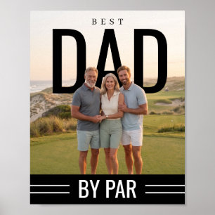 Poster PhotoPop Meilleur Papa Par Par Photo Personnalisée