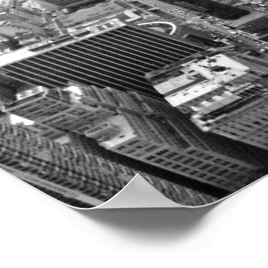 Poster Photoraphe NYC Noir Et Blanc (Coin)