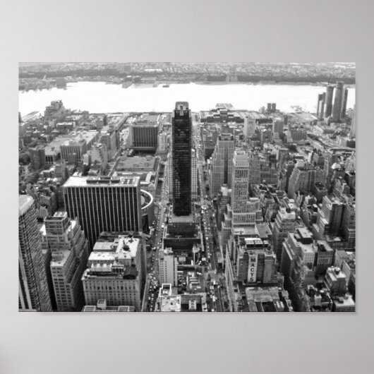 Poster Photoraphe NYC Noir Et Blanc (Devant)