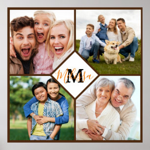 Poster Photos de famille personnalisées