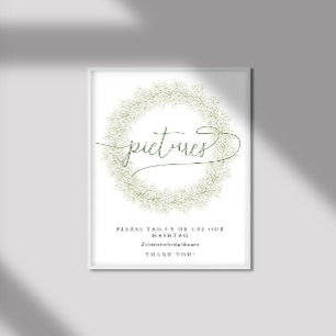 Poster Photos de Fête des mariées de fleurs blanches clas