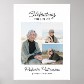 Poster Photos de la Célébration de la vie, Bienvenue à la (Devant)