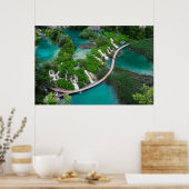 Poster Photos des lacs et cascades. Plitvice Croatie (Cuisine)