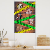 Poster Photos éffrayantes de la famille Halloween Bande d (Cuisine)