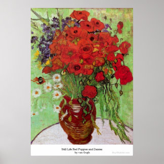 Poster Photos et marmites rouges de Still Life par van Go