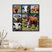 Poster Photos mosaïque de vaches (Cuisine)